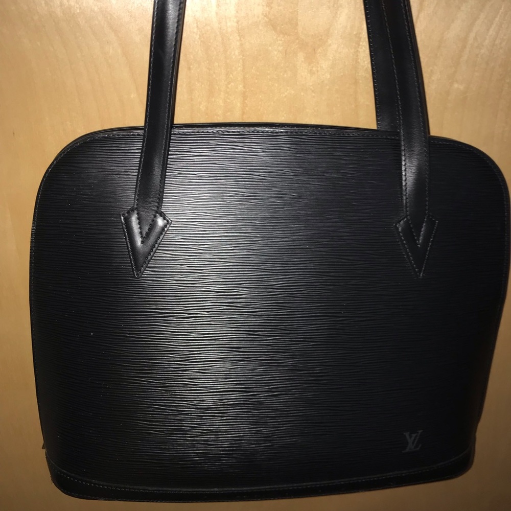 Louis Vuitton Lussac Black Epi Leather Bag MINT!